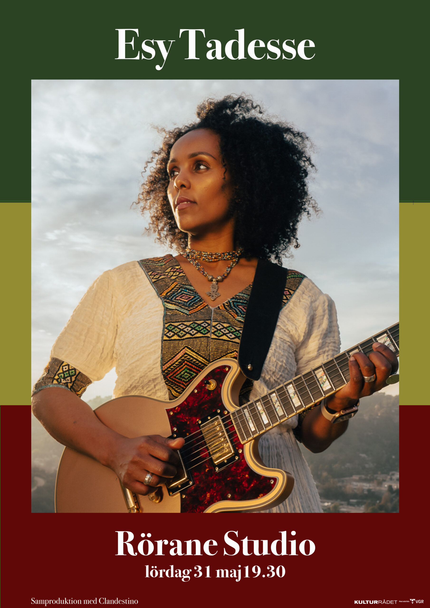 Esy Tadesse, lördag 31 maj, 19.30