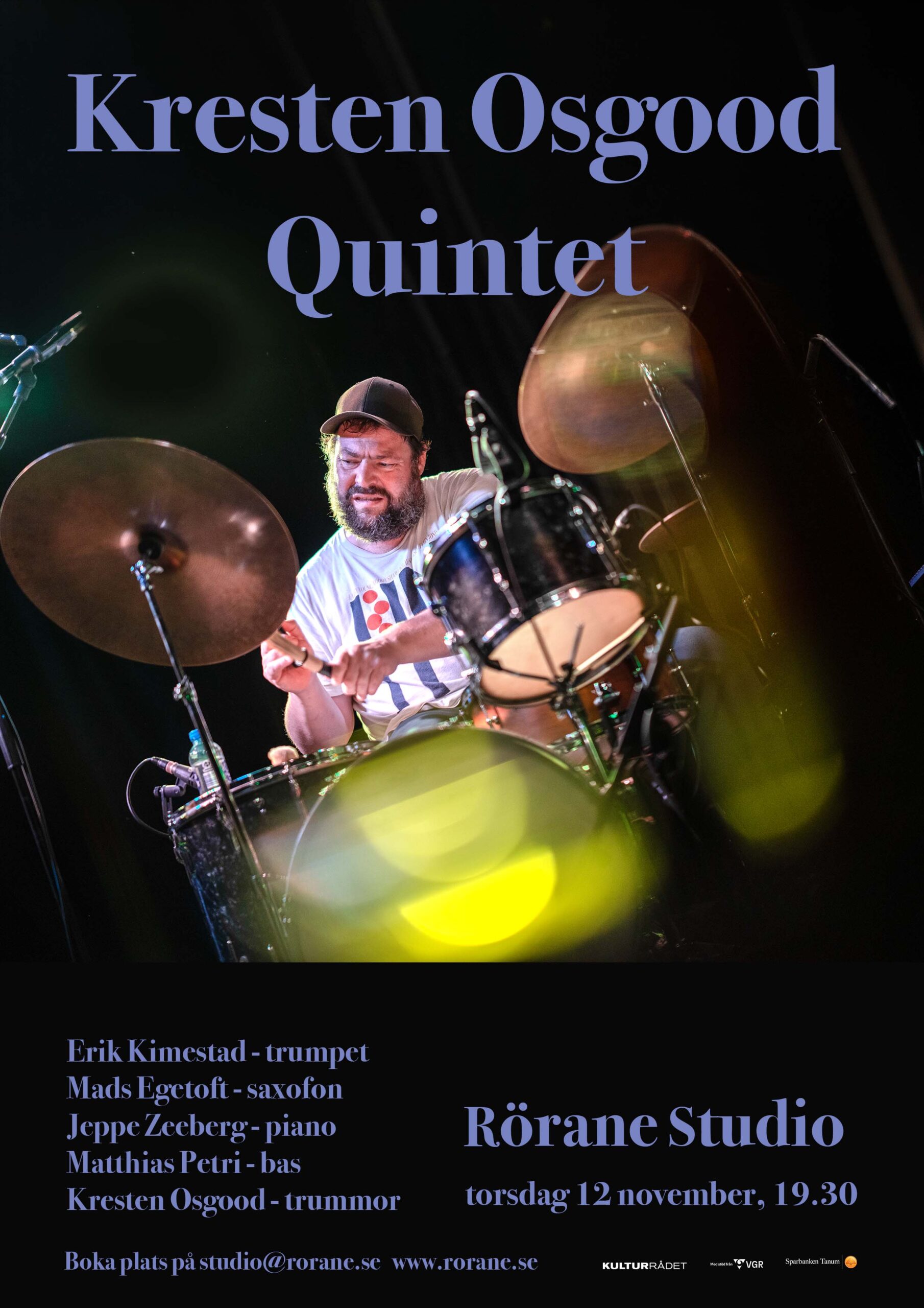 Kresten Osgood Quintet – torsdag 12 november, 19.30